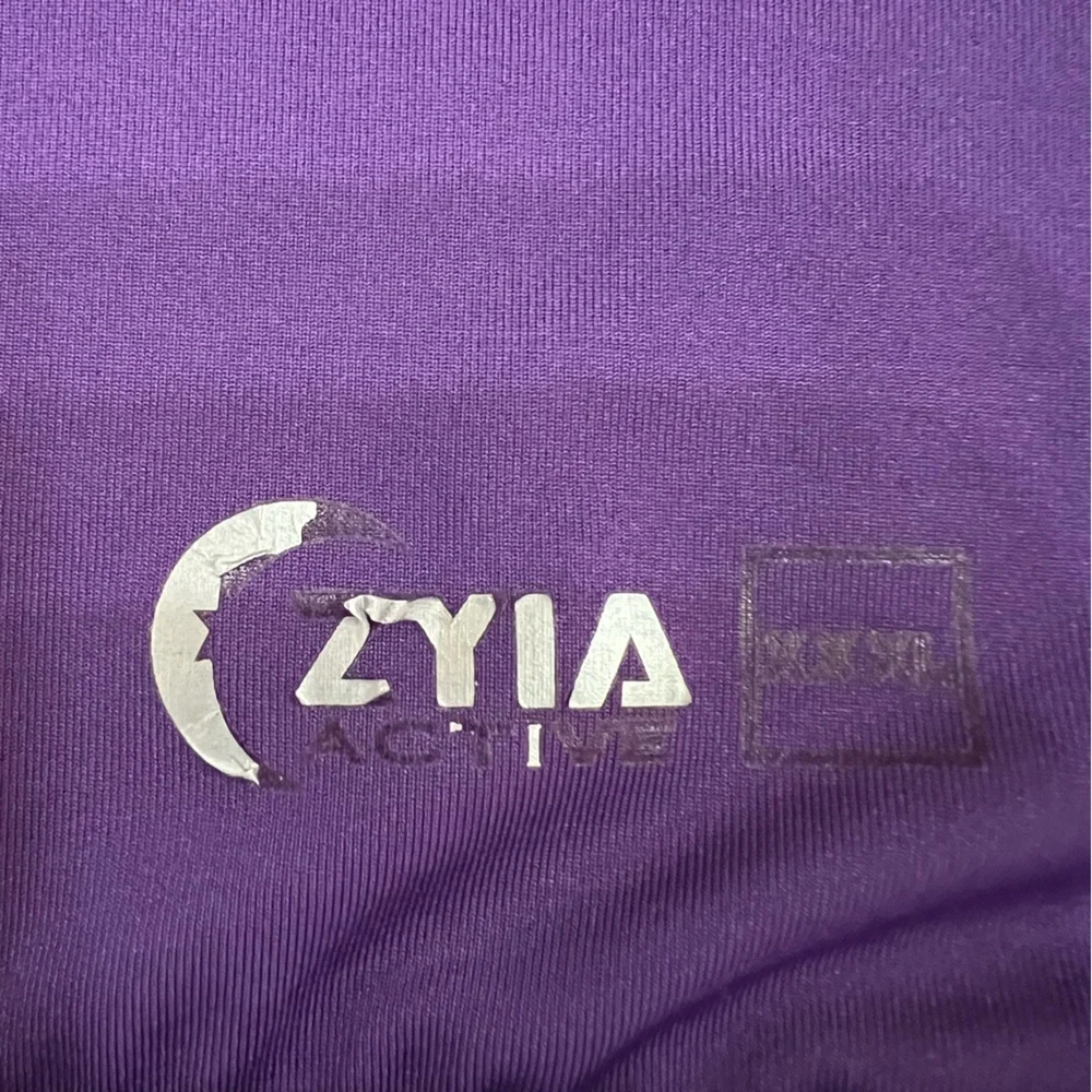 ZYIA bomber Purple Racerback Sports Bra - Picture 3 of 3